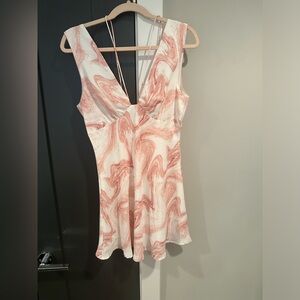 Short pink/white sundress
